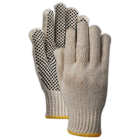 MAGID MultiMaster PVC Dotted Palm Knit Gloves, 12PK T936CP